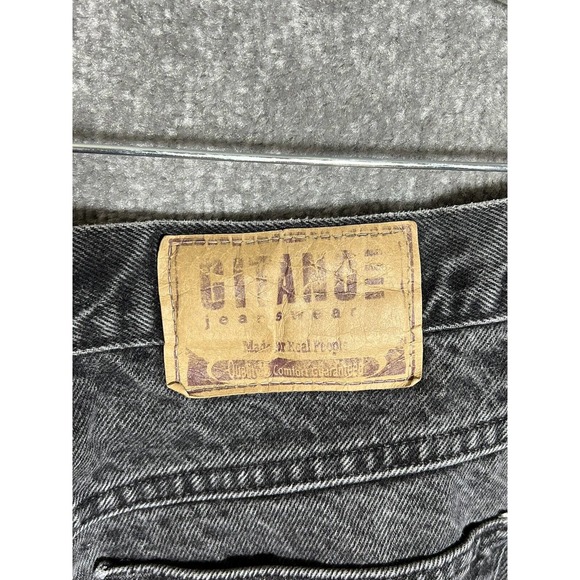 Gitano High Waist Mom Jeans Womens Size 16 Short Relaxed‎ Fit Faded Black Denim - Picture 5 of 14